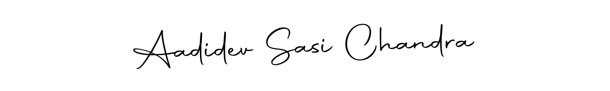 Use a signature maker to create a handwritten signature online. With this signature software, you can design (Autography-DOLnW) your own signature for name Aadidev Sasi Chandra. Aadidev Sasi Chandra signature style 10 images and pictures png