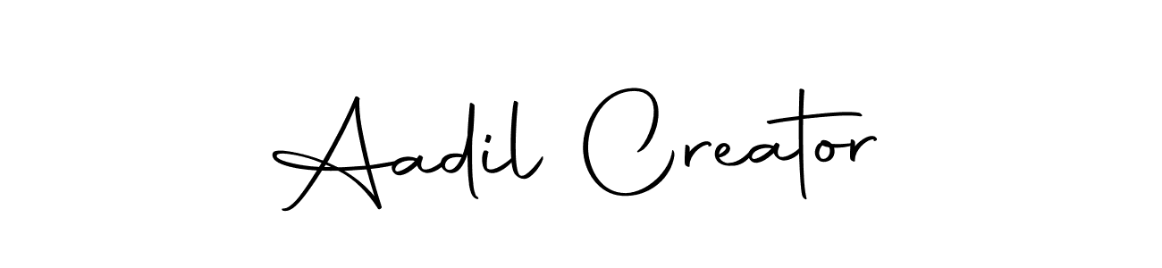 Use a signature maker to create a handwritten signature online. With this signature software, you can design (Autography-DOLnW) your own signature for name Aadil Creator. Aadil Creator signature style 10 images and pictures png