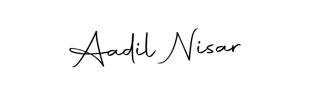 Design your own signature with our free online signature maker. With this signature software, you can create a handwritten (Autography-DOLnW) signature for name Aadil Nisar. Aadil Nisar signature style 10 images and pictures png