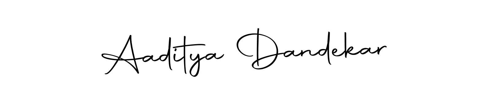 Create a beautiful signature design for name Aaditya Dandekar. With this signature (Autography-DOLnW) fonts, you can make a handwritten signature for free. Aaditya Dandekar signature style 10 images and pictures png