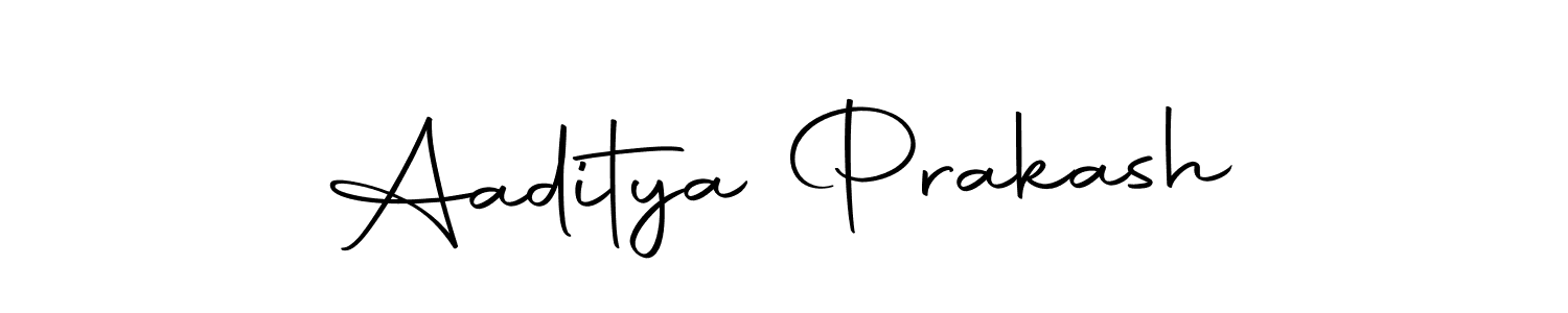 How to make Aaditya Prakash name signature. Use Autography-DOLnW style for creating short signs online. This is the latest handwritten sign. Aaditya Prakash signature style 10 images and pictures png