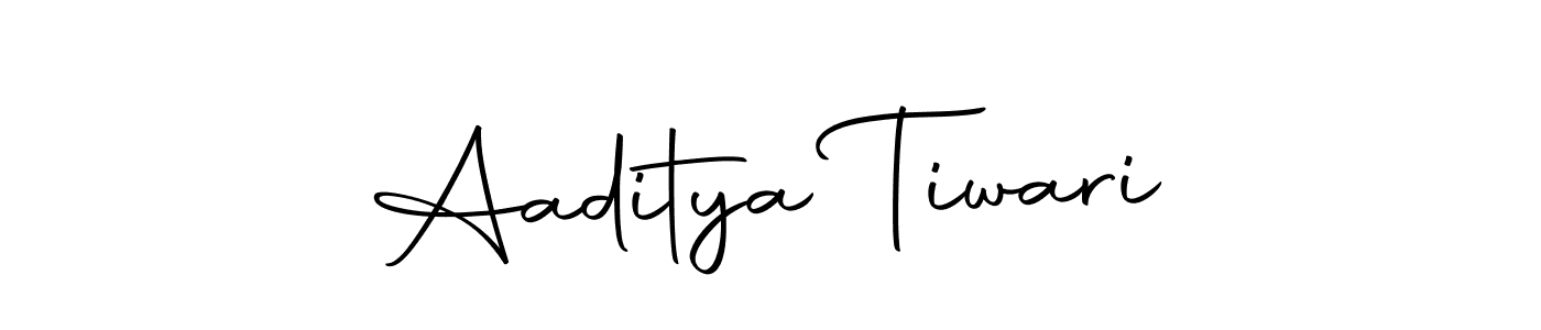 How to make Aaditya Tiwari name signature. Use Autography-DOLnW style for creating short signs online. This is the latest handwritten sign. Aaditya Tiwari signature style 10 images and pictures png