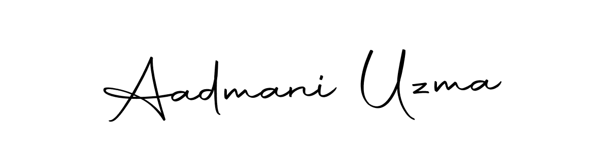 This is the best signature style for the Aadmani Uzma name. Also you like these signature font (Autography-DOLnW). Mix name signature. Aadmani Uzma signature style 10 images and pictures png