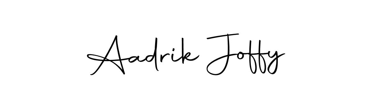Design your own signature with our free online signature maker. With this signature software, you can create a handwritten (Autography-DOLnW) signature for name Aadrik Joffy. Aadrik Joffy signature style 10 images and pictures png