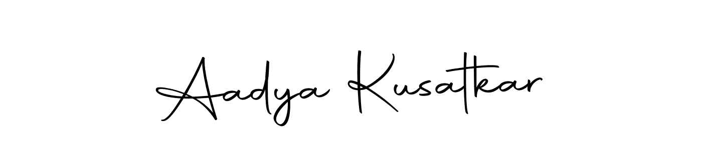 Use a signature maker to create a handwritten signature online. With this signature software, you can design (Autography-DOLnW) your own signature for name Aadya Kusatkar. Aadya Kusatkar signature style 10 images and pictures png