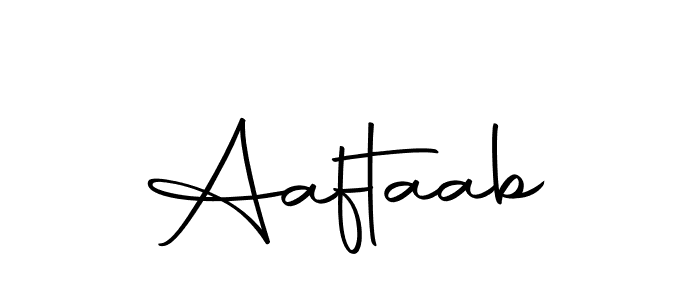 Make a beautiful signature design for name Aaftaab. Use this online signature maker to create a handwritten signature for free. Aaftaab signature style 10 images and pictures png