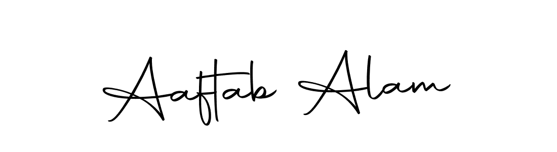 Create a beautiful signature design for name Aaftab Alam. With this signature (Autography-DOLnW) fonts, you can make a handwritten signature for free. Aaftab Alam signature style 10 images and pictures png