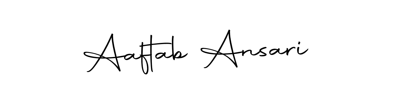 Use a signature maker to create a handwritten signature online. With this signature software, you can design (Autography-DOLnW) your own signature for name Aaftab Ansari. Aaftab Ansari signature style 10 images and pictures png