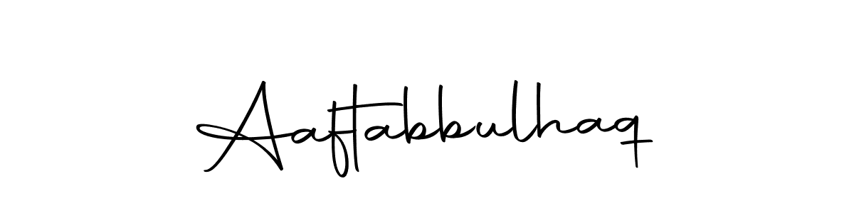 You should practise on your own different ways (Autography-DOLnW) to write your name (Aaftabbulhaq) in signature. don't let someone else do it for you. Aaftabbulhaq signature style 10 images and pictures png