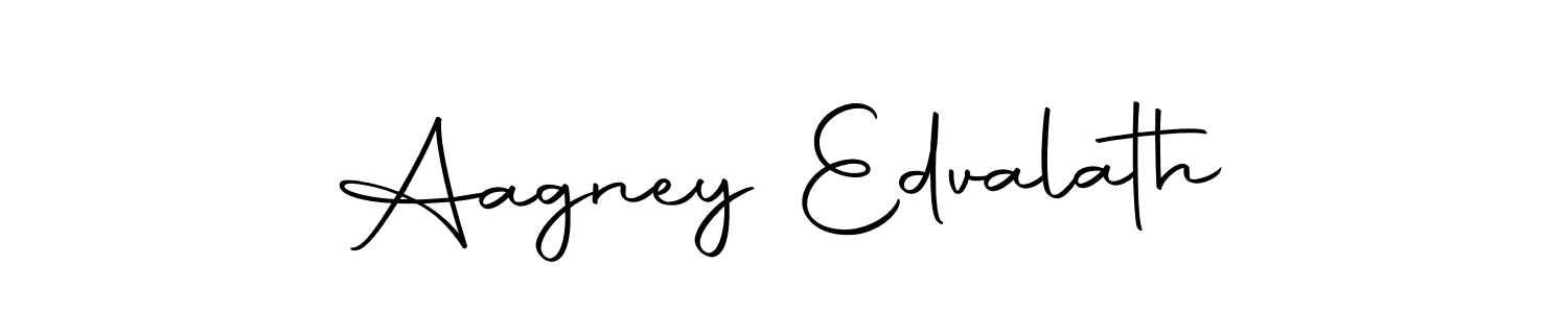 Make a beautiful signature design for name Aagney Edvalath. With this signature (Autography-DOLnW) style, you can create a handwritten signature for free. Aagney Edvalath signature style 10 images and pictures png