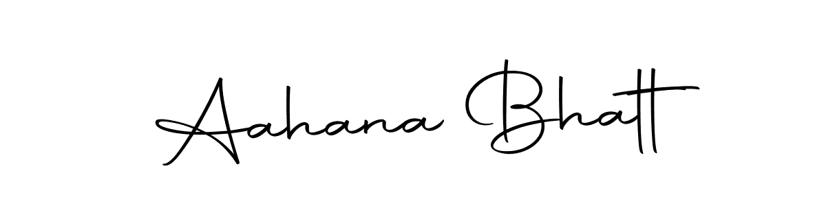 The best way (Autography-DOLnW) to make a short signature is to pick only two or three words in your name. The name Aahana Bhatt include a total of six letters. For converting this name. Aahana Bhatt signature style 10 images and pictures png
