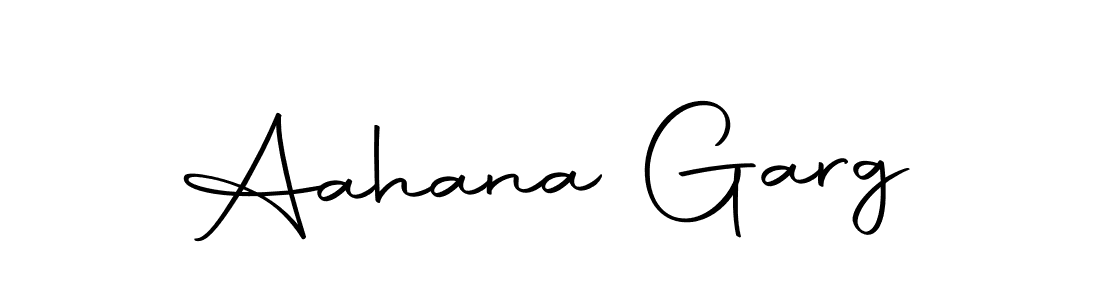 How to make Aahana Garg name signature. Use Autography-DOLnW style for creating short signs online. This is the latest handwritten sign. Aahana Garg signature style 10 images and pictures png