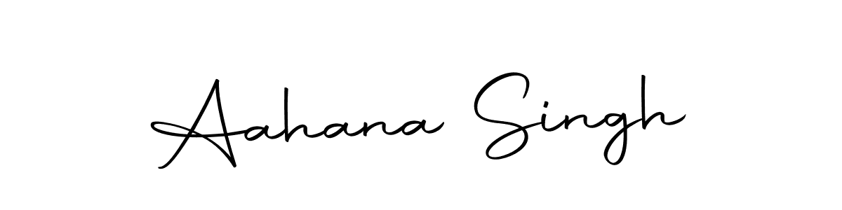 Make a beautiful signature design for name Aahana Singh. Use this online signature maker to create a handwritten signature for free. Aahana Singh signature style 10 images and pictures png