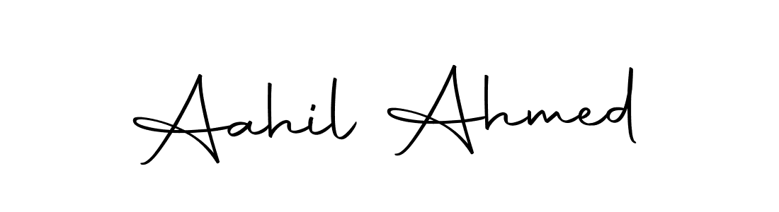 Make a beautiful signature design for name Aahil Ahmed. With this signature (Autography-DOLnW) style, you can create a handwritten signature for free. Aahil Ahmed signature style 10 images and pictures png