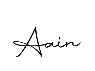 Use a signature maker to create a handwritten signature online. With this signature software, you can design (Autography-DOLnW) your own signature for name Aain. Aain signature style 10 images and pictures png