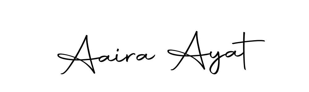 How to make Aaira Ayat signature? Autography-DOLnW is a professional autograph style. Create handwritten signature for Aaira Ayat name. Aaira Ayat signature style 10 images and pictures png