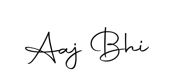 Design your own signature with our free online signature maker. With this signature software, you can create a handwritten (Autography-DOLnW) signature for name Aaj Bhi. Aaj Bhi signature style 10 images and pictures png