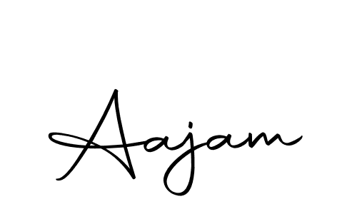 Use a signature maker to create a handwritten signature online. With this signature software, you can design (Autography-DOLnW) your own signature for name Aajam. Aajam signature style 10 images and pictures png