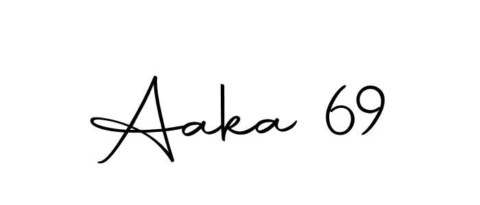 Create a beautiful signature design for name Aaka 69. With this signature (Autography-DOLnW) fonts, you can make a handwritten signature for free. Aaka 69 signature style 10 images and pictures png