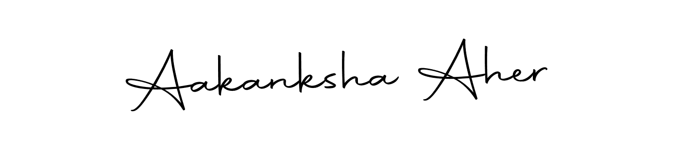 Aakanksha Aher stylish signature style. Best Handwritten Sign (Autography-DOLnW) for my name. Handwritten Signature Collection Ideas for my name Aakanksha Aher. Aakanksha Aher signature style 10 images and pictures png