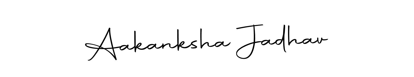 This is the best signature style for the Aakanksha Jadhav name. Also you like these signature font (Autography-DOLnW). Mix name signature. Aakanksha Jadhav signature style 10 images and pictures png