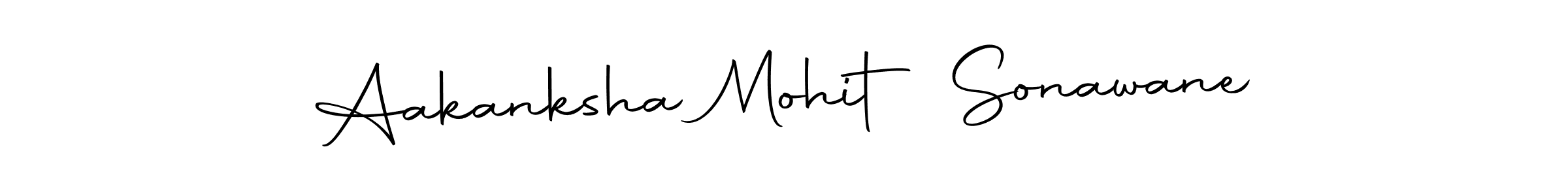 Make a beautiful signature design for name Aakanksha Mohit Sonawane. Use this online signature maker to create a handwritten signature for free. Aakanksha Mohit Sonawane signature style 10 images and pictures png