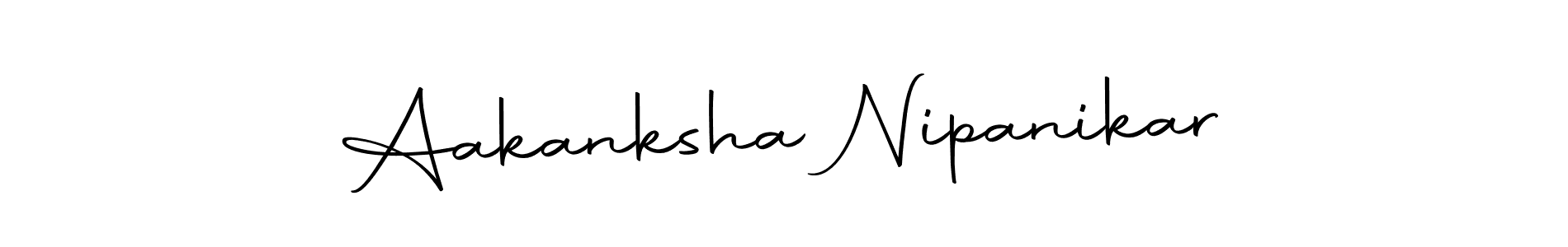 Make a beautiful signature design for name Aakanksha Nipanikar. Use this online signature maker to create a handwritten signature for free. Aakanksha Nipanikar signature style 10 images and pictures png