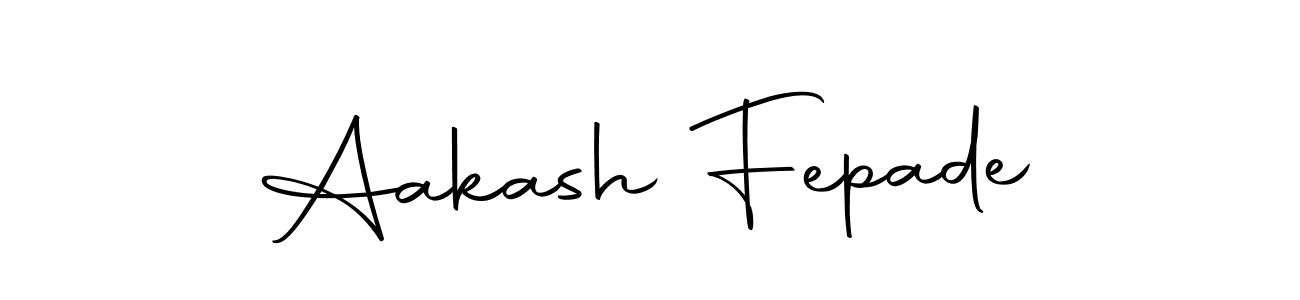 Create a beautiful signature design for name Aakash Fepade. With this signature (Autography-DOLnW) fonts, you can make a handwritten signature for free. Aakash Fepade signature style 10 images and pictures png