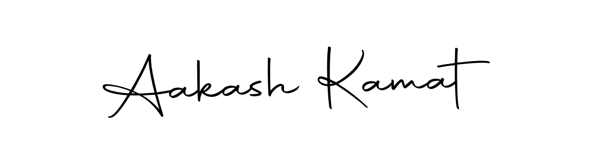 Design your own signature with our free online signature maker. With this signature software, you can create a handwritten (Autography-DOLnW) signature for name Aakash Kamat. Aakash Kamat signature style 10 images and pictures png