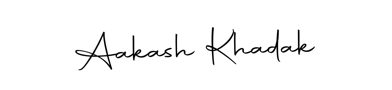 if you are searching for the best signature style for your name Aakash Khadak. so please give up your signature search. here we have designed multiple signature styles  using Autography-DOLnW. Aakash Khadak signature style 10 images and pictures png