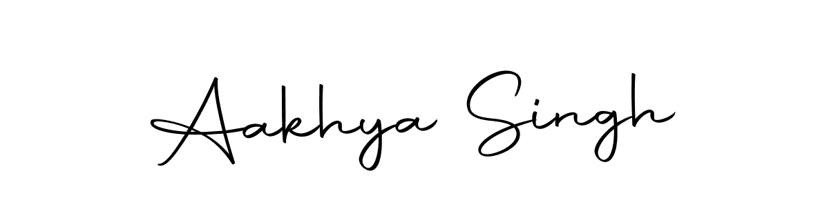 Make a beautiful signature design for name Aakhya Singh. With this signature (Autography-DOLnW) style, you can create a handwritten signature for free. Aakhya Singh signature style 10 images and pictures png