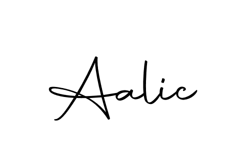 How to make Aalic signature? Autography-DOLnW is a professional autograph style. Create handwritten signature for Aalic name. Aalic signature style 10 images and pictures png