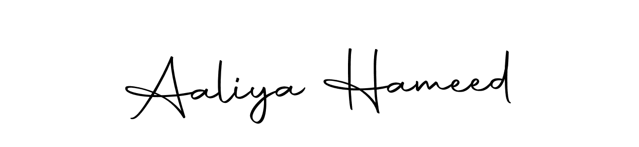 Make a beautiful signature design for name Aaliya Hameed. With this signature (Autography-DOLnW) style, you can create a handwritten signature for free. Aaliya Hameed signature style 10 images and pictures png