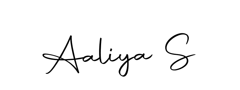 How to make Aaliya S signature? Autography-DOLnW is a professional autograph style. Create handwritten signature for Aaliya S name. Aaliya S signature style 10 images and pictures png