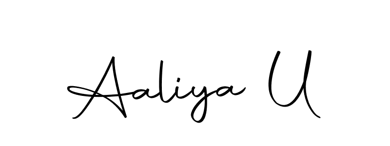 It looks lik you need a new signature style for name Aaliya U. Design unique handwritten (Autography-DOLnW) signature with our free signature maker in just a few clicks. Aaliya U signature style 10 images and pictures png