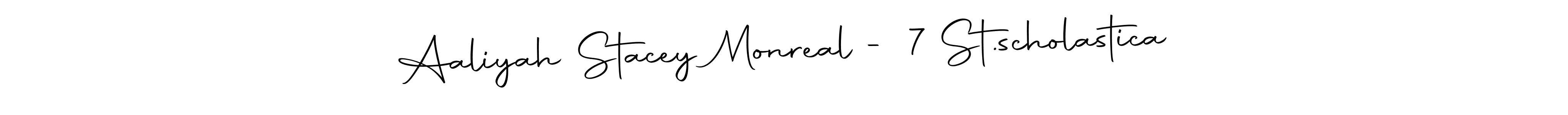 How to Draw Aaliyah Stacey Monreal - 7 St.scholastica signature style? Autography-DOLnW is a latest design signature styles for name Aaliyah Stacey Monreal - 7 St.scholastica. Aaliyah Stacey Monreal - 7 St.scholastica signature style 10 images and pictures png