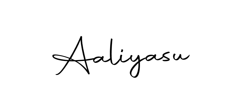 Create a beautiful signature design for name Aaliyasu. With this signature (Autography-DOLnW) fonts, you can make a handwritten signature for free. Aaliyasu signature style 10 images and pictures png