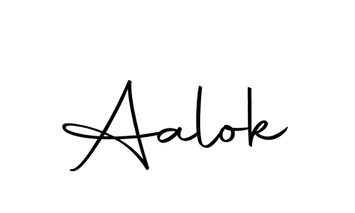 Use a signature maker to create a handwritten signature online. With this signature software, you can design (Autography-DOLnW) your own signature for name Aalok. Aalok signature style 10 images and pictures png