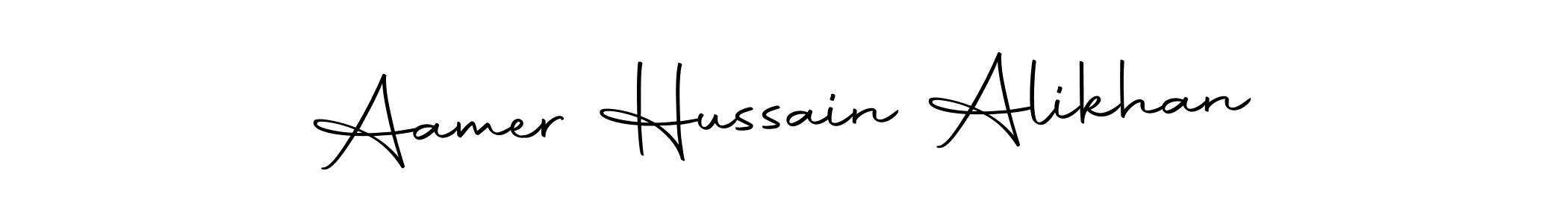 Design your own signature with our free online signature maker. With this signature software, you can create a handwritten (Autography-DOLnW) signature for name Aamer Hussain Alikhan. Aamer Hussain Alikhan signature style 10 images and pictures png