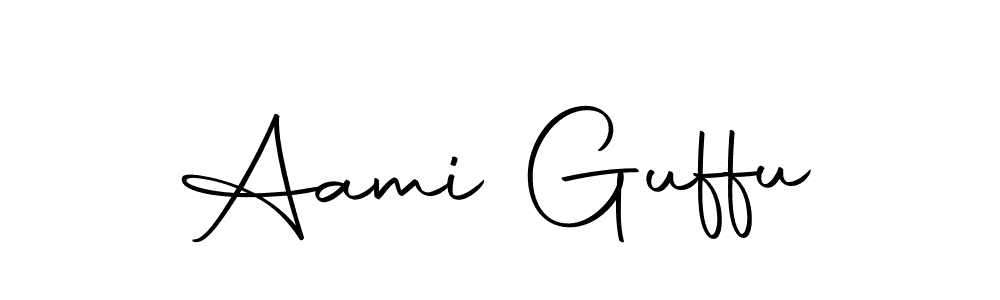 You should practise on your own different ways (Autography-DOLnW) to write your name (Aami Guffu) in signature. don't let someone else do it for you. Aami Guffu signature style 10 images and pictures png