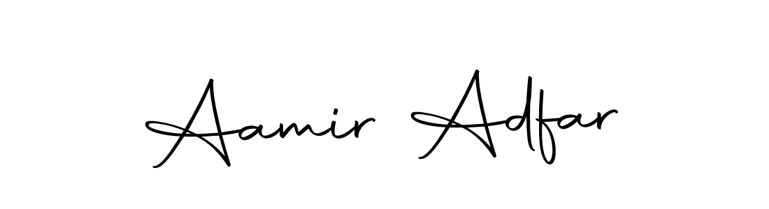 Make a beautiful signature design for name Aamir Adfar. Use this online signature maker to create a handwritten signature for free. Aamir Adfar signature style 10 images and pictures png