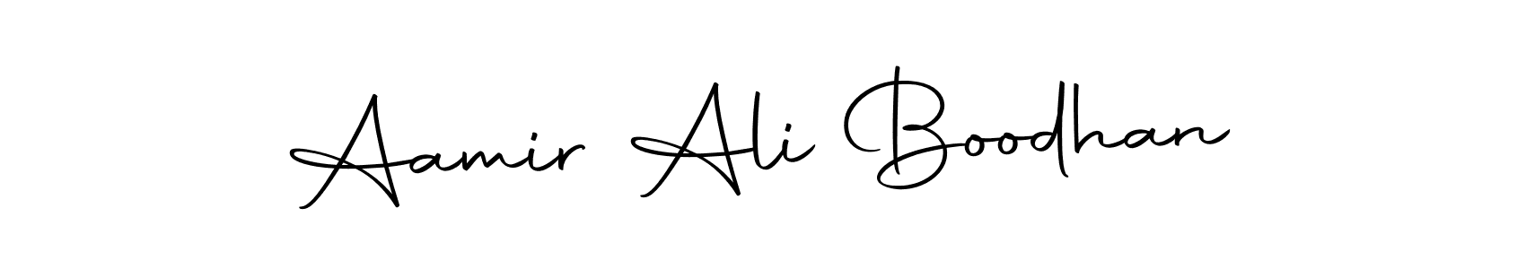 Also we have Aamir Ali Boodhan name is the best signature style. Create professional handwritten signature collection using Autography-DOLnW autograph style. Aamir Ali Boodhan signature style 10 images and pictures png