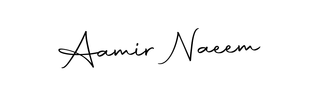 Create a beautiful signature design for name Aamir Naeem. With this signature (Autography-DOLnW) fonts, you can make a handwritten signature for free. Aamir Naeem signature style 10 images and pictures png