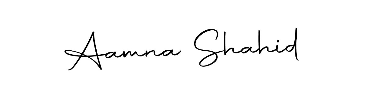 Make a beautiful signature design for name Aamna Shahid. Use this online signature maker to create a handwritten signature for free. Aamna Shahid signature style 10 images and pictures png