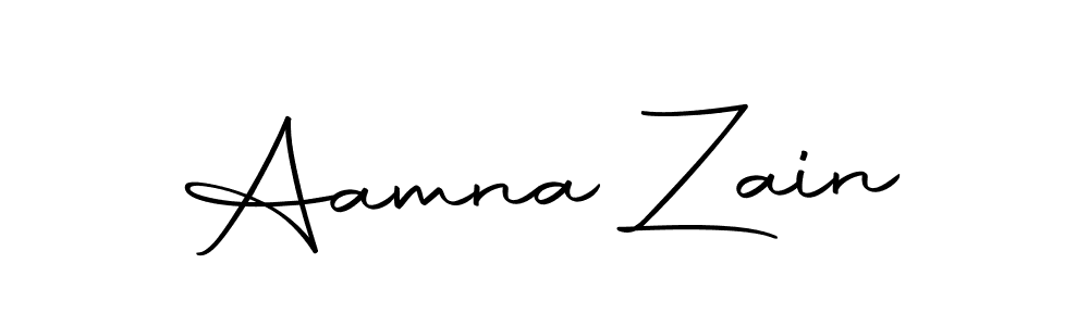 Aamna Zain stylish signature style. Best Handwritten Sign (Autography-DOLnW) for my name. Handwritten Signature Collection Ideas for my name Aamna Zain. Aamna Zain signature style 10 images and pictures png