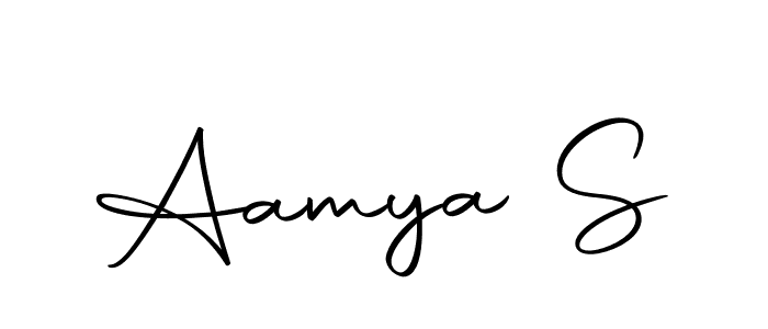 The best way (Autography-DOLnW) to make a short signature is to pick only two or three words in your name. The name Aamya S include a total of six letters. For converting this name. Aamya S signature style 10 images and pictures png