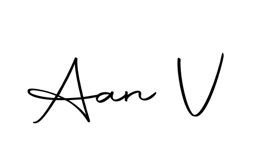 The best way (Autography-DOLnW) to make a short signature is to pick only two or three words in your name. The name Aan V include a total of six letters. For converting this name. Aan V signature style 10 images and pictures png