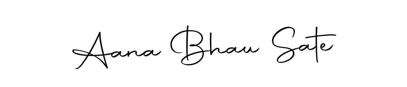 Here are the top 10 professional signature styles for the name Aana Bhau Sate. These are the best autograph styles you can use for your name. Aana Bhau Sate signature style 10 images and pictures png