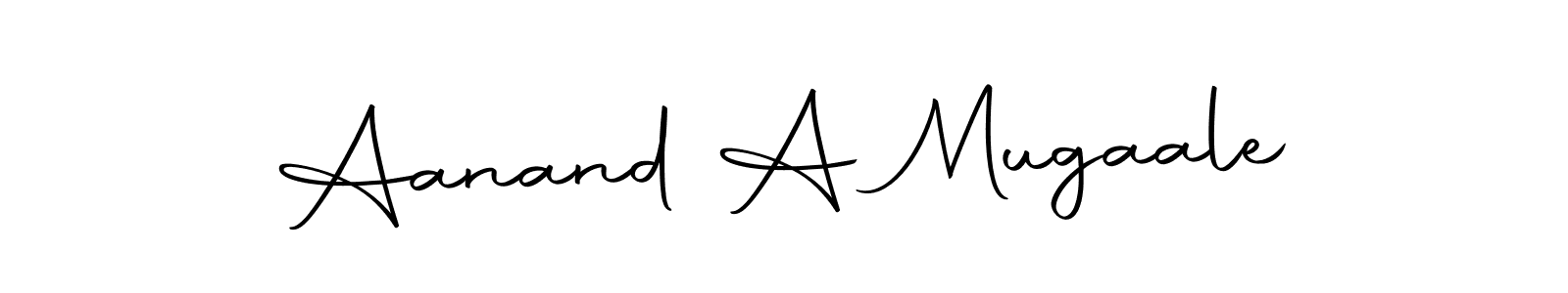 This is the best signature style for the Aanand A Mugaale name. Also you like these signature font (Autography-DOLnW). Mix name signature. Aanand A Mugaale signature style 10 images and pictures png