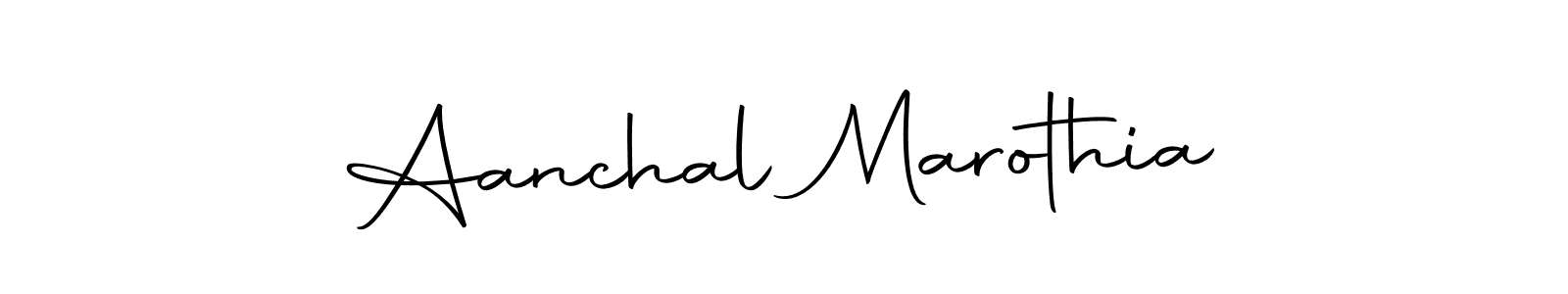 How to make Aanchal Marothia signature? Autography-DOLnW is a professional autograph style. Create handwritten signature for Aanchal Marothia name. Aanchal Marothia signature style 10 images and pictures png